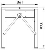 گیت کنترل تردد سه اهرمی (Tripod Turnstile) - تصویر 6